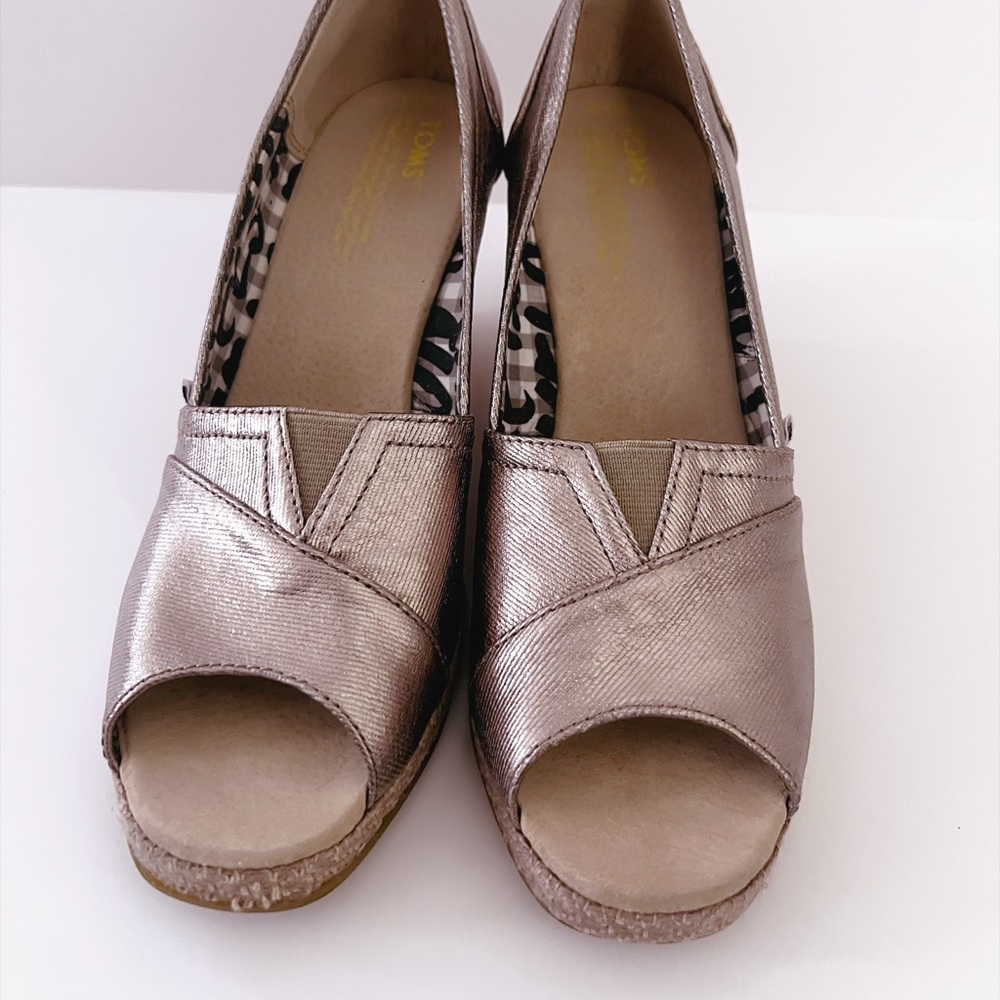TOMS Women's Metallic Wedge Shoes